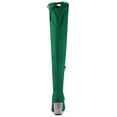 thumbnail image 4 of Unique Bargains Women's Chunky Heels Rhinestone Over the Knee High Boots Green (Size 6), 4 of 8