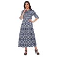 thumbnail image 2 of Moomaya Robe Kurti Longue à Manches Courtes Imprimée, Tunique Ligne A, Haut Indien pour Femmes, 2 of 5