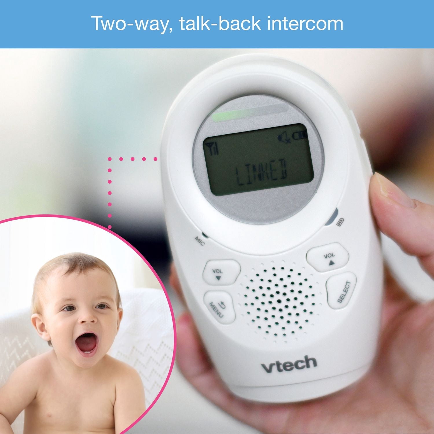 VTech DM1211 - Moniteur audio numérique portée étendue