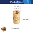 thumbnail image 2 of Wekity M3x8mm Female Thread Knurled Nuts,200PCS Hx5mm OD Brass Threaded Insert Embedment Nuts Hydraulic Welded Joint Injection Molding Assortment Kit for 3D Printing Injection Molding-0621, 2 of 5