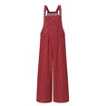 thumbnail image 2 of Gupgi Women Loose Style Overalls, Sleeveless Square Collar One-piece, 2 of 7