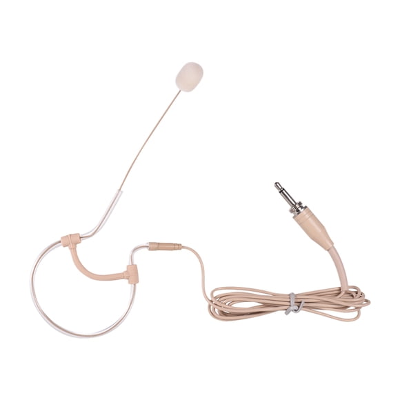 Lightweight Single Ear-Hook Condenser Microphone Mic 3.5mm Plug for Smartphone DSLR Camera Camcorder Computer PC Laptop