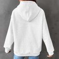 thumbnail image 4 of 2023 Chandail à Capuchon Surdimensionné pour Femmes Mode Décontractée Manches Longues Col Rond Chandails pour Dames Hauts Blouse Chandail à Capuchon Uni Costumes d'Halloween/Noël Rabais de 50 % Liquidation, 4 of 8