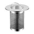 thumbnail image 2 of Stainless Steel Floor Drains Filter Screen Cover Basin Drainage Pipe Bathroom Sink Basin Repellent Device, 2 of 5