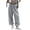 Grey, variant on QIbmong Sweatpants Women Loose Fitted Adjustable Hem Track Pants Elastic High Waist Streetwear Casual Joggers with Pockets(XL,Navy)