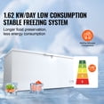 thumbnail image 3 of KFFKFF Upright Freezer, 17.2 Cu.ft / 488 L Spacious Deep Freezer & 4 Detachable Baskets, Independent Top Opening Door Commercial Chest Freezers with Secure Lid, 7-Level Temperature Modification, 3 of 9