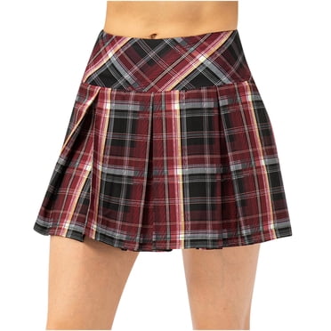 Jupes-short de Golf Athlétiques pour Femmes Légères Taille Haute Plissées Jupes de Tennis avec Poches pour Course Yoga Entraînement