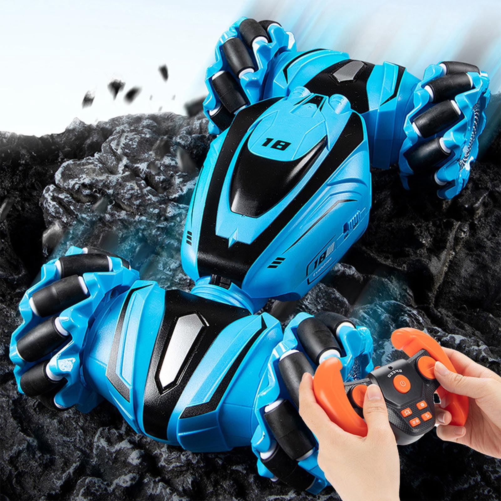 RXIRUCGD Toys Remote Control Car RC High-speed Car For Kids, Light Music Spray Electric Four-wheel Drive Drift Racing Car, Suitable Racing Car For Kids, Boys Girls Gift