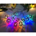 thumbnail image 4 of RKSTN Fall Decorations for Home Moroccan Pattern Ball Light String Christmas Halloween Thanksgiving Room Garden Festive Decoration Lights Decorations, 4 of 5