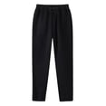thumbnail image 2 of Men's Hop Casual Pants Solid Color Track Workout Trousers with Lace up and Pocket Design, 2 of 6