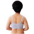 thumbnail image 4 of Timegard Bras for Women No Underwire Plus Size Comfort Front Closure Button Adjustable Strap Seniors Bras, 4 of 7