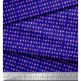 thumbnail image 2 of Soimoi Blue Poly Georgette Fabric Poker Card Symbol Print Fabric by the Yard 52 Inch Wide, 2 of 3