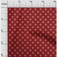 thumbnail image 2 of oneOone Georgette Viscose Red Fabric Geometric Sewing Material Print Fabric By The Yard 42 Inch Wide, 2 of 5