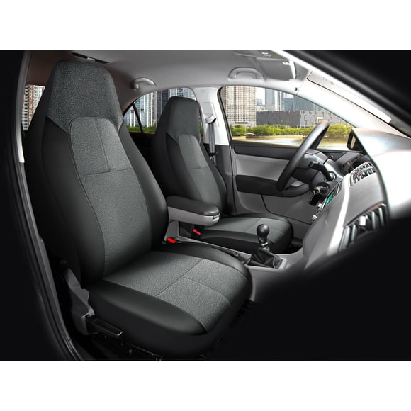 Auto Drive 2 Piece Electric Vehicle & Car Seat Cover Polyester Grey/black