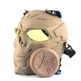 thumbnail image 1 of TopOne Tactical Gas Mask Full Face Single Fan Skull Covers Protective Mask for Outdoor Cs Game Masquerade Cosplay, 1 of 6