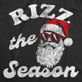 thumbnail image 2 of Mens Funny T Shirts Rizz The Season Sarcastic Christmas Graphic Novelty Tee for Men (Heather Black - Rizz The Season) - XL, 2 of 3
