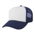 thumbnail image 1 of TOPTIE Adult 5 Panel Trucker Hat Foam Front Mesh Back Baseball Cap, 1 of 10