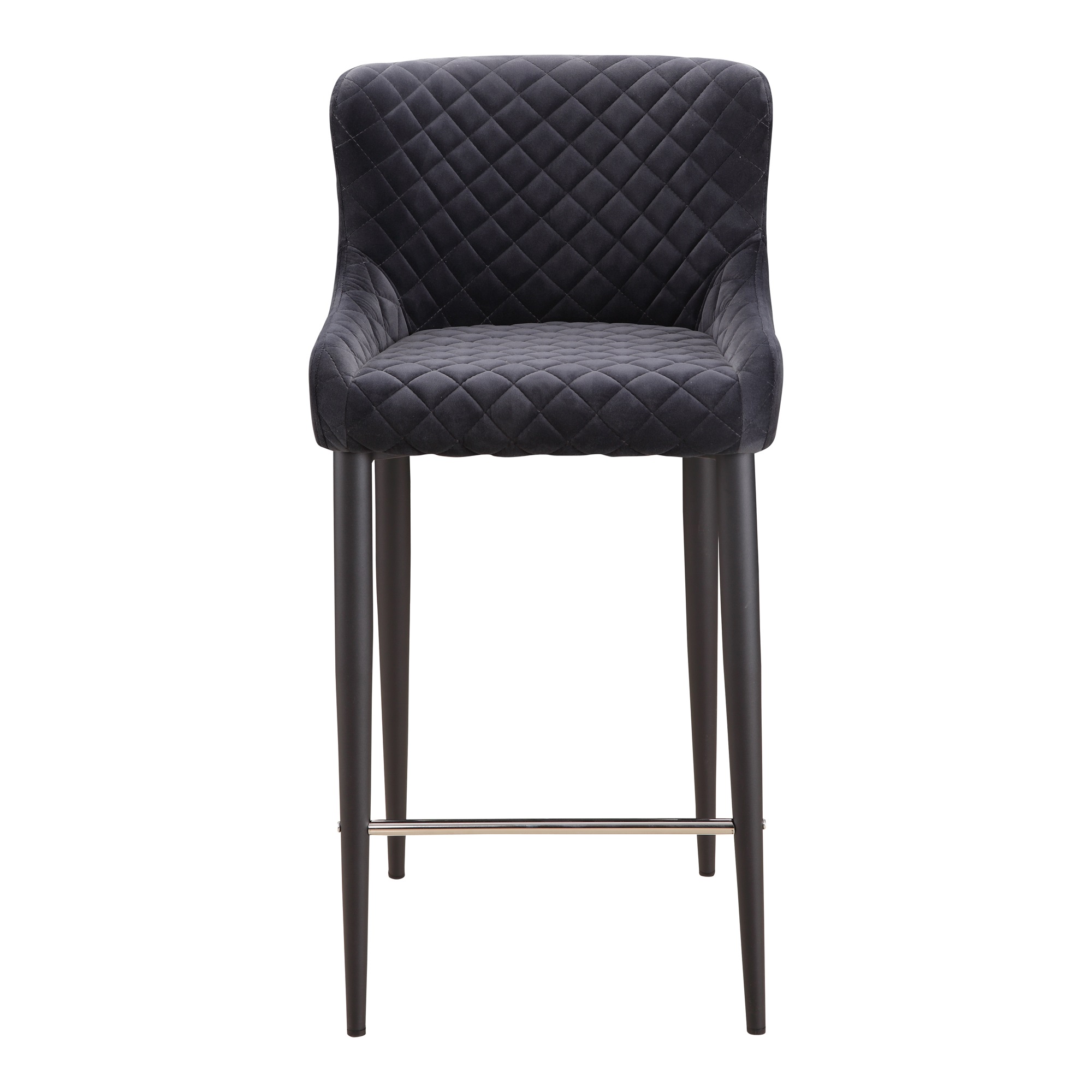 MOE'S Home ETTA Tabouret de Comptoir Gris Foncé