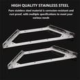thumbnail image 3 of Stainless Steel Multifunctional Corner Brace 3-Sided Fixed Angle Support for Furniture Shelves Cabinet Trapezoidal Shape Durable Structural Connector, 3 of 3