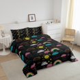 thumbnail image 3 of Erosebridal Kids Rainbow Sun Cloud Bedding Todder Comforter Set, Cute Hand Drawn Down Comforter, Reversible 2 Pieces, 3 of 8