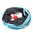 thumbnail image 4 of Collapsible Polyester Pet Cat Tunnel Tubes Toy with Crinkle Crackle Paper Peephole Rattle Ball Play Happy, 4 of 9
