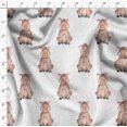 thumbnail image 4 of Soimoi White Rayon Fabric Pig Animal Fabric Prints By Yard 56 Inch Wide, 4 of 5