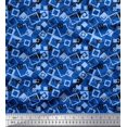 thumbnail image 1 of Soimoi Polyester Crepe Fabric Square Geometric Print Sewing Fabric Yard 42 Inch Wide, 1 of 3