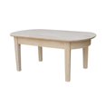 thumbnail image 2 of International Concepts Table Basse Ovale en Bois Phillips Non Fini, 2 of 10
