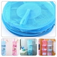 thumbnail image 1 of SKISUNO 1Pcs Reusable Hanging Storage Mesh Bags Sky Blue Collapsible For Field Camping University Dormitory, 1 of 8