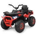 thumbnail image 1 of Costway Quad Électrique 4 Roues 12 V pour Enfants, 2 Vitesses, Voiture à Chevaucher avec MP3 et Lumières DEL, Rouge, 1 of 10