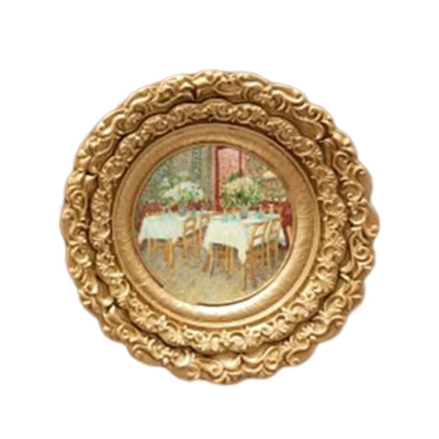 jifeng Photo Frame Display Living Room Desktop Decors Picture Frame Flower Round
