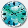 thumbnail image 1 of DesignArt Horloge Murale Grande en Verre de Mer, 1 of 3