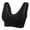 Black, variant on AWZXDE Comfortable Wireless Lace Edge Front Side Buckle Bra for Women Seamless Design Ideal for Yoga Sleep and Everyday Wear Adjustable Large Size Gather Support