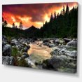 thumbnail image 3 of Art Design - Rivière de Montagne Rocheuse au Coucher du Soleil, 3 of 4