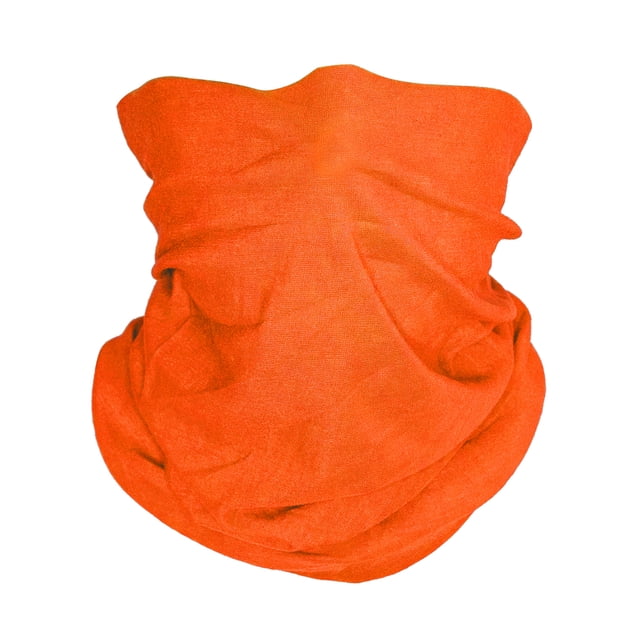 Top Headwear Face Covering Neck Gaiter - Neon Orange