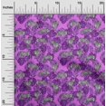 thumbnail image 2 of oneOone Cotton Poplin Purple Fabric Tropical Craft Projects Decor Fabric Printed By The Yard 56 Inch Wide, 2 of 5