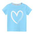 thumbnail image 1 of Rbaofujie Girls' Short Sleeve Tees Crew Neck Comfor t Soft Basic T-Shirts., 1 of 3