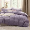 thumbnail image 1 of Bedsure Grayish Purple Twin Duvet Cover Set - Soft Prewashed Duvet Cover Twin Size, 2 Pieces, 1 Duvet Cover 68x90 Inches with Zipper Closure and 1 Pillow Sham, Comforter Not Included, 1 of 6