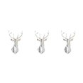 thumbnail image 3 of Decodeary Self Adhesive 3D Deer Head Mirror Wall Sticker For Easy Application silver M 3Set, 3 of 6