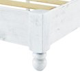 thumbnail image 3 of MUSEHOMEINC Solid Pine Wood Platform Rustic Bed Frame, Whitewashed, Queen, 3 of 10