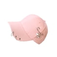 thumbnail image 2 of fastboy Wide Application Ring Baseball Cap For Various Occasions Elegant Comfortable Hat Adjustable Belt Pin Pink 1Set, 2 of 6