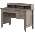 thumbnail image 1 of HOMCOM Computer Desk with Storage Hutch, Drawers, Shelf, Home Office Writing Table Study Workstation with Cable Management, Grey, 1 of 10