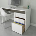 thumbnail image 2 of Nexera Chrono 3-Drawer Filing Cabinet, White, 2 of 6