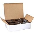 thumbnail image 4 of Vivaplex, 12, Amber, 4 oz, Round Glass Jars, with Inner Liners and black Lids, 4 of 5