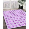 thumbnail image 3 of Ahgly Tapis d'Intérieur Lavable en Machine Carré Transitionnel Heliotrope Violet, 5 Pieds Carré, 3 of 7