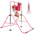thumbnail image 4 of GymPro Gymnastics Bar, Gymnastics Bar for Kids for Home Training, Adjustable Height Gymnastics Training Bars, Expandable Horizontal Bar Foldable Kip Bar Monkey Bars, Pink, 4 of 8