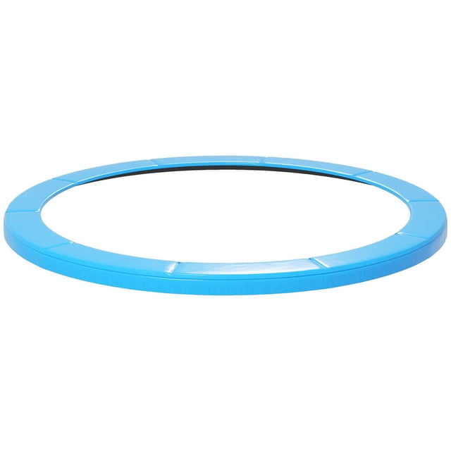 Φ12 Pieds Coussin de trampoline Ressort Sécurité de Remplacement Housse de Saut de gym en Mousse EPE Bleu Pâle avec sections Segmentées, Conçue pour s'Adapter aux trampolines Ronds de 12 Pieds, Protégeant les Ressorts et les Bords en Acier pour un Jeu Extérieur Plus Sûr.