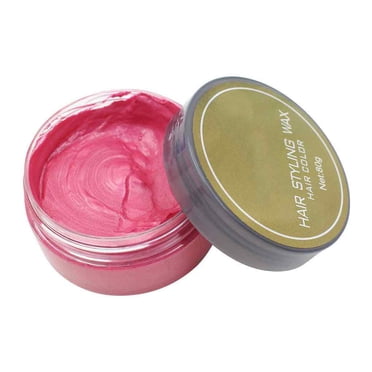 5 Couleurs Teinture Coiffante Colorée Cire Coiffante à Usage Unique Moulage Instantané Pâte Temporaire Cire Beurre Boue pour Maquillage des Cheveux
