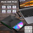 thumbnail image 3 of Nidmaw USB-C CD/DVD +/-RW optical drive, CD-ROM burner/reader/writer with USB/SD/TF interface and audio output, suitable for laptops, PCs, Macs, MacBook Air/Pro and Windows 11/10 disc players., 3 of 5