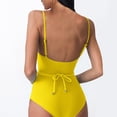 thumbnail image 4 of LSLJS Maillots de Bain une-Pièce pour Femmes à Dos à Lanières, Couleur Unie, avec Ceinture, Bikini Robe de Bain, Maillots de Bain une-Pièce pour Femmes, 4 of 6